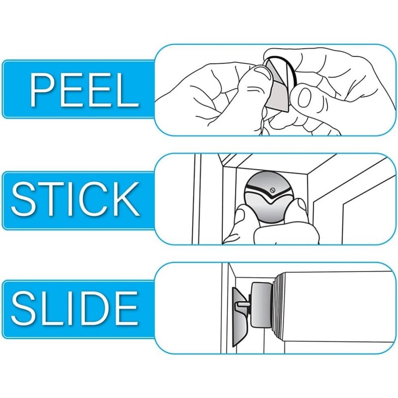 Redi Shade No Tools Simple Slide Inside Mount Roller Shade Bracket, White, 2 Pack - Image 4